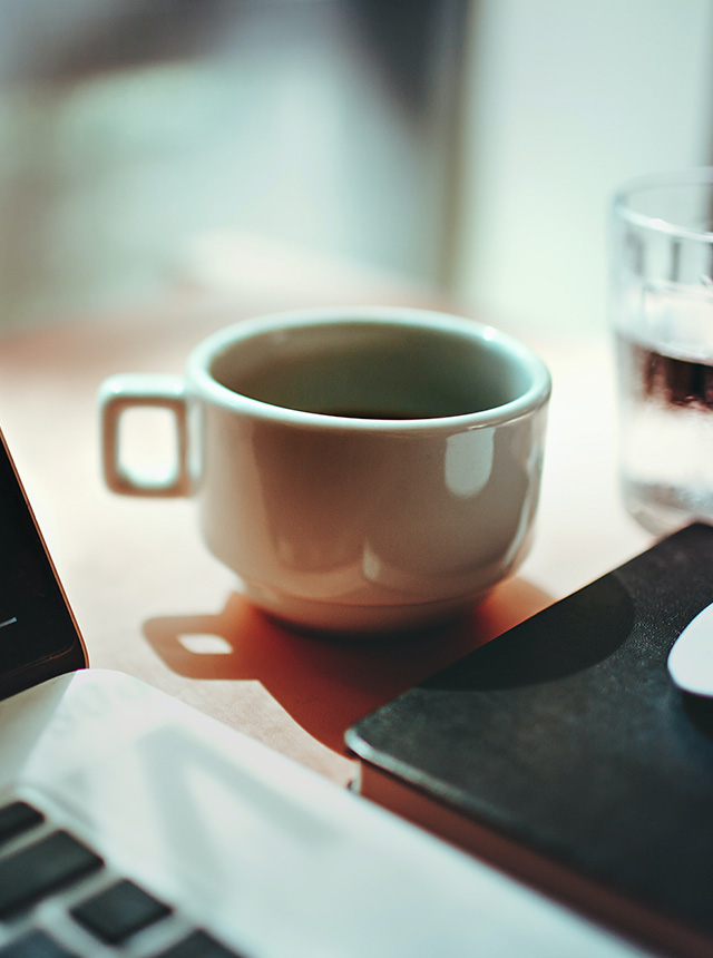 Cup on a desk